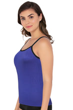 Load image into Gallery viewer, Amante Cotton Camisole - Royal Blue-Blk 82401