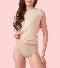Load image into Gallery viewer, Enamor IP37 Innovations Flexi Free, Comfy Essentials, No Visible Panty Lines, All Day Comfort, Mid Waist Brief Panty for Women - Regular Coverage (Almond Skin)