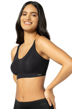 Load image into Gallery viewer, Amante Invisi Breathe Non-Padded Non-Wired Cotton Bra - Black 106701