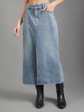 Load image into Gallery viewer, Go Colors Denim Skirt