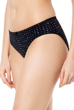 Load image into Gallery viewer, Amante Smooth Charm Bikini Panty - Black Dot Print 10606