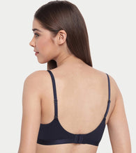 Load image into Gallery viewer, Enamor Innovations CloudSoft, Invisi Neckline Women's Cotton Everyday T-Shirt Bra - Padded, Wirefree, Medium Coverage - A032 (Eclipse)