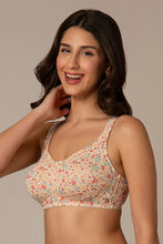 Load image into Gallery viewer, Amante Dreamy comfort Non-Padded Non-Wired Cotton Bra - Daisy Print