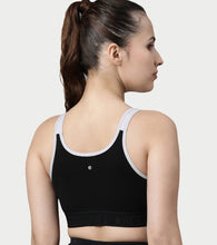 Load image into Gallery viewer, Enamor Innovations Antimicrobial, Side Shaper, Women's Cotton Medium Impact Sports Bra - Fixed cup, Non-Padded, Wirefree, High Coverage - SB28 (Grey Melange)