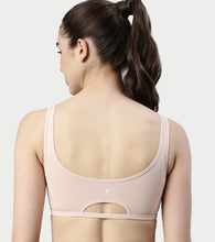 Load image into Gallery viewer, Enamor Low Impact Women's Cotton Everyday Sports Bra - All Day Comfort, Non Padded, Wirefree, High Coverage - SB06 (Pearl)