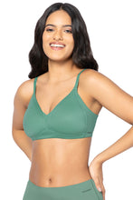 Load image into Gallery viewer, Amante Smooth Plunge Padded Non-Wired Bra - Malachite Green 04801