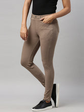 Load image into Gallery viewer, Go Colors Light Brown Cotton Polyester Super Stretch Jeggings