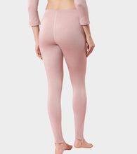 Load image into Gallery viewer, Enamor TH06 Women's Thermal Leggings with Soft Heat Generating Fabric, No Roll-Up with Stirrups at Bottom Hem, Engineered with HeatSkins™ Warm Technology. (Pale Pink)