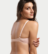 Load image into Gallery viewer, Enamor Supima Cotton Women's Plunge Lift Everyday T-Shirt Bra - Extra Comfort, Padded, Wirefree, Medium Coverage - A039 (Pearl)