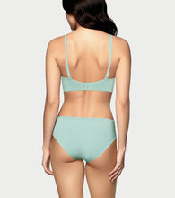 Load image into Gallery viewer, Enamor BambooBliss Lace Trim Brief, Mid Rise, 3/4th Back Coverage - IP25 (Jade Green)