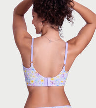 Load image into Gallery viewer, Enamor Full Support Modal T-Shirt Bra - Padded, Non-Wired, Full Coverage - A177 (Lilac Garden Print)