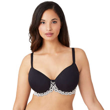 Load image into Gallery viewer, Wacoal Embrace Lace Contour Padded Wired 3/4th Cup Everyday Wear Medium coverage T-Shirt Bra - Black 853191