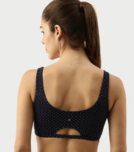 Load image into Gallery viewer, Enamor Low Impact Women's Cotton Everyday Sports Bra - All Day Comfort, Non Padded, Wirefree, High Coverage - SB06 (Ditsy Heart Print)