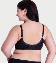 Load image into Gallery viewer, Enamor Jiggle Control Full Support Everyday Bra - Non Padded, Non-Wired, Full Coverage - A197 (Black)