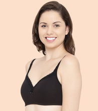 Load image into Gallery viewer, Enamor Smoothening Women's Cotton Everyday Balconette T-Shirt Bra - All Day Comfort, Full Support, Padded, Wirefree, Medium-Coverage - A017