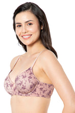 Load image into Gallery viewer, Amante Smooth Moves Padded Wired T-Shirt Bra - Filigree Print 81601