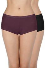 Load image into Gallery viewer, Amante Solid Low Rise Boyshort Panties (Pack of 2) 62001