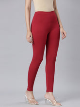 Load image into Gallery viewer, Go Colors Dark Red Ponte Smart Fit Leggings
