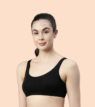 Load image into Gallery viewer, Enamor Low Impact Women's Cotton Everyday Sports Bra - All Day Comfort, Non Padded, Wirefree, High Coverage - SB06 (White)