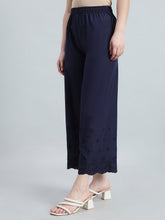 Load image into Gallery viewer, Go Colors Navy 100% Cotton Hakoba Wide Pant