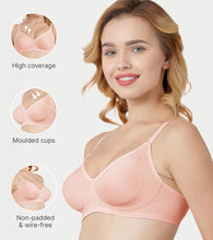 Load image into Gallery viewer, Enamor Innovations Fabcool Encircled Side Support Shaper, Non Padded, Wirefree, High Coverage, Women's Cotton Everyday Bra - A042 (Available in Plus Sizes) (Pearl)