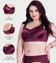 Load image into Gallery viewer, Enamor Full Figure Satin Minimizer Bra - Non-Padded, Non-Wired, High Coverage - F148 (Fig)