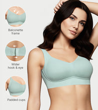 Load image into Gallery viewer, Enamor Innovations Bamboo Bliss,everyday ,Full Support , Women's T-Shirt Bra - Super soft,naturally absorbent & Antimicrobial, Padded, Wirefree, High Coverage- A077 (Jade Green)