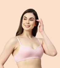 Load image into Gallery viewer, Enamor Smoothening Women's Cotton Everyday Balconette T-Shirt Bra - All Day Comfort, Full Support, Padded, Wirefree, Medium-Coverage - A017