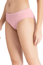 Load image into Gallery viewer, Amante Casual Chic Three-Fourth Coverage Low Rise Bikini Panty - Bridal Rose-Angel Wing 10903