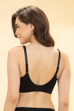 Load image into Gallery viewer, Amante Pure Comfort Cotton Non-Padded Non-Wired Minimizer Bra - Black 107201