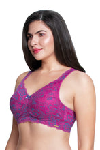 Load image into Gallery viewer, Amante Fiesta Support Non Padded Non-Wired Lace Bra - Flamenco 87401