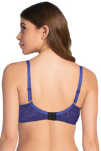 Load image into Gallery viewer, Amante Lace Dream Padded Wired Lace Bra - Royal Blue_N.P 82701