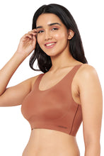 Load image into Gallery viewer, Amante Skins Solid Non Padded Non-Wired Scoop Neck Cami Bra - Caramel Nude 83301