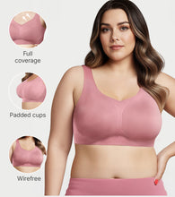 Load image into Gallery viewer, Enamor Innovations Invisi Minimizer, Ultra Smooth, Bonded, Mframe, Women's T-Shirt Bra - Seamless, No-Pinch, No-dig, Padded, Wirefree, Full Coverage- IO03(Available in Plus Sizes) (Chestnut)