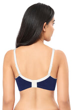 Load image into Gallery viewer, Amante Comfort Concealer Non-padded & Non-wired Bra - Medieval Blue & White Smoke 91801