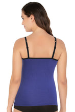 Load image into Gallery viewer, Amante Cotton Camisole - Royal Blue-Blk 82401