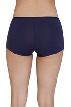 Load image into Gallery viewer, Amante Solid Mid Rise Boyleg Panty - Midnight 89801
