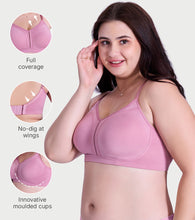 Load image into Gallery viewer, Enamor Jiggle Control Full Support Everyday Bra - Non Padded, Non-Wired, Full Coverage - A197 (Cosmetic Pink)