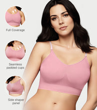 Load image into Gallery viewer, Enamor FlexiFree F037 Ultimate Comfort Seamless No -pinch T-shirt Bra for Women- High Coverage, Padded and Wirefree - Orchid Smoke