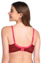 Load image into Gallery viewer, Amante Lace Dream Padded Wired Lace Bra - Neon Pink_Mar 82701