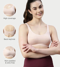 Load image into Gallery viewer, Enamor Low Impact Women's Cotton Everyday Sports Bra - All Day Comfort, Non Padded, Wirefree, High Coverage - SB06 (Pearl)