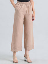 Load image into Gallery viewer, Go Colors Beige Cotton Hakoba Palazzo