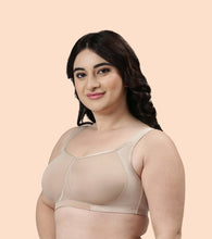 Load image into Gallery viewer, Enamor Side Shaper, Double layer Compression Fabric for Cups Women's Everyday Fashion Full Support Minimizer Bra - Non-Padded, Wirefree, High-Coverage - F048