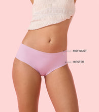 Load image into Gallery viewer, Enamor PH40 Innovations Invisi, All Day Comfort, Mid Waist Hipster Panty for Women - No Visible Panty Lines, Sweat wicking, Free Cut, Full Coverage - Pack of 1 (Fair Orchid)