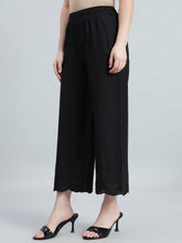 Load image into Gallery viewer, Go Colors Black 100% Cotton Hakoba Wide Pant
