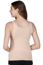 Load image into Gallery viewer, Amante Broad Straps Body Hugging Modal Vest - Nude 77101