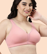 Load image into Gallery viewer, Enamor Plush Comfort, Side Support and Lift Women's Everyday Full Support Plunge Bra - All Day Comfort, Non-Padded, Wirefree, High-Coverage - F024