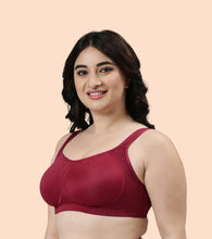 Load image into Gallery viewer, Enamor Side Shaper, Double layer Compression Fabric for Cups Women's Everyday Fashion Full Support Minimizer Bra - Non-Padded, Wirefree, High-Coverage - F048