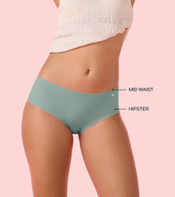 Load image into Gallery viewer, Enamor PH40 Innovations Invisi, All Day Comfort, Mid Waist Hipster Panty for Women - No Visible Panty Lines, Sweat wicking, Free Cut, Full Coverage - Pack of 1 (Jadeite)