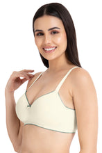 Load image into Gallery viewer, Amante Casual Chic Solid Padded Non-Wired T-Shirt Bra - Whitesmoke-Cedar 10901